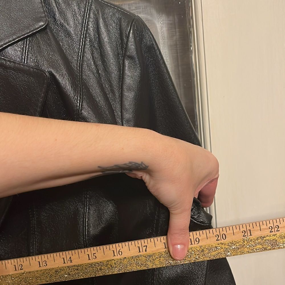 Leather Structured Jacket - Picture 14 of 14